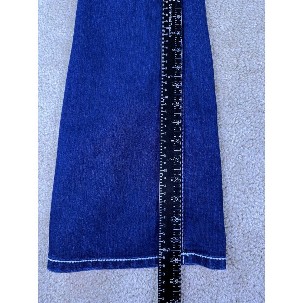 Seven 7 Boot Cut Jeans Embellished Flap Pockets Mid Rise Womens Size 10 C865 - Picture 11 of 13